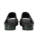 Brotini Men's Hand-Finished Anticato Leather Sandals - Turtle Green
