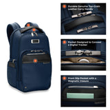 Briggs & Riley Work Navy Medium Backpack