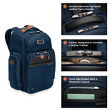 Briggs & Riley Work Navy Medium Cargo Backpack