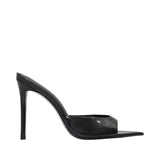 Black Suede Studio Bera Women's High Heel Patent Pointed Sandal