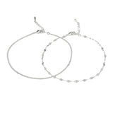 Buckley London Set Of Two Silver Chain Bracelet 1M Silver plating