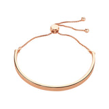 Buckley London Rose Gold Adjustable Bangle Bar Bracelet Rose Gold SS25