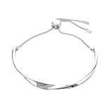 Buckley London Silver Adjustable Twist Bracelet Silver SS25