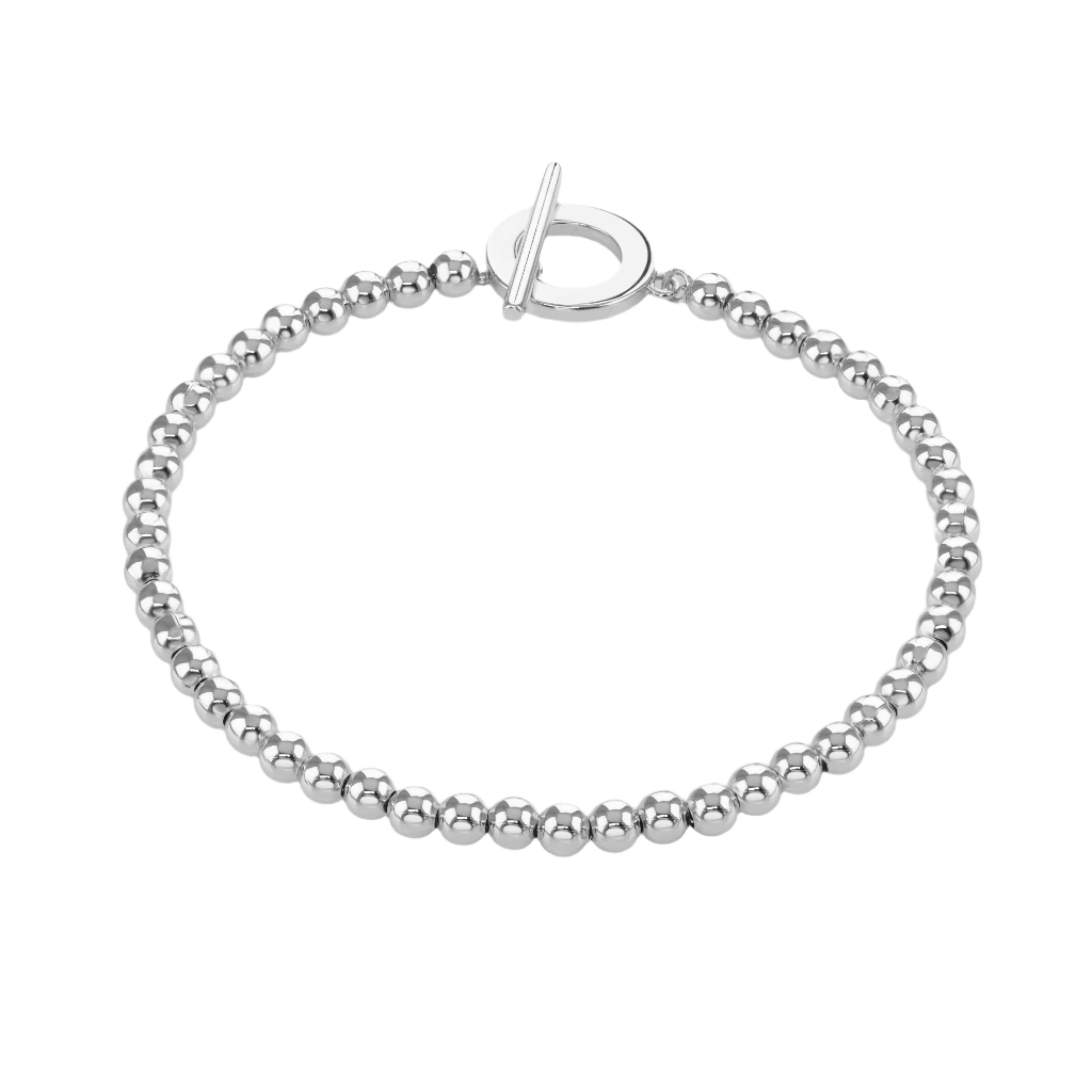 Buckley London Silver T-Bar Beaded Bracelet Silver SS25 | Braceletes | departure-to-desk | Fashion Jewellery | Ladies bracelet | new-season-2025 | Women | Womens Buckley London Silver T-Bar Beaded Bracelet Silver SS25 | Braceletes | departure-to-desk | Fashion Jewellery | Ladies bracelet | new-season-2025 | Women | Womens
