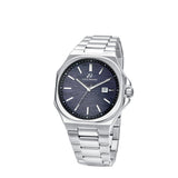Luca Barra Gents Steel Watch with Blue Dial and Silver Details