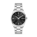 Luca Barra Gents Steel Watch With Black Dial