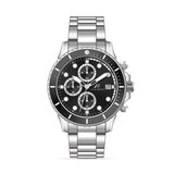 Luca Barra Gents Steel Watch With Black Dial