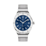 Luca Barra Gents Steel Watch With Blue Dial