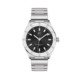 Luca Barra Gents Steel Watch With Black Dial