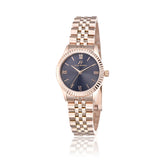 Luca Barra Ladies Watch with IP Rose Steel Case