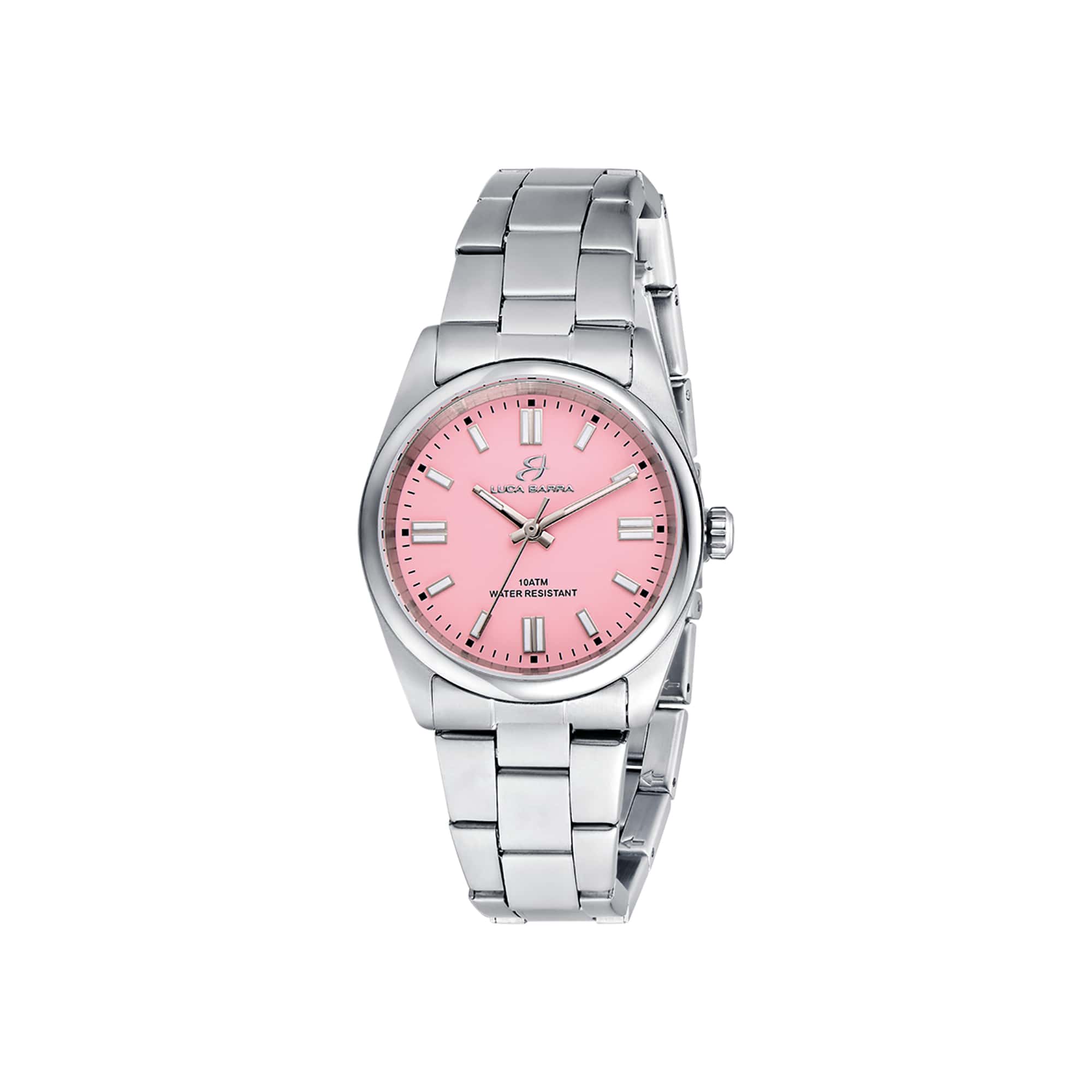 Luca Barra Ladies Steel Watch with Pink Dial | Accessories | Fashion Watches | Watch | Women | Womens | Womens Watches