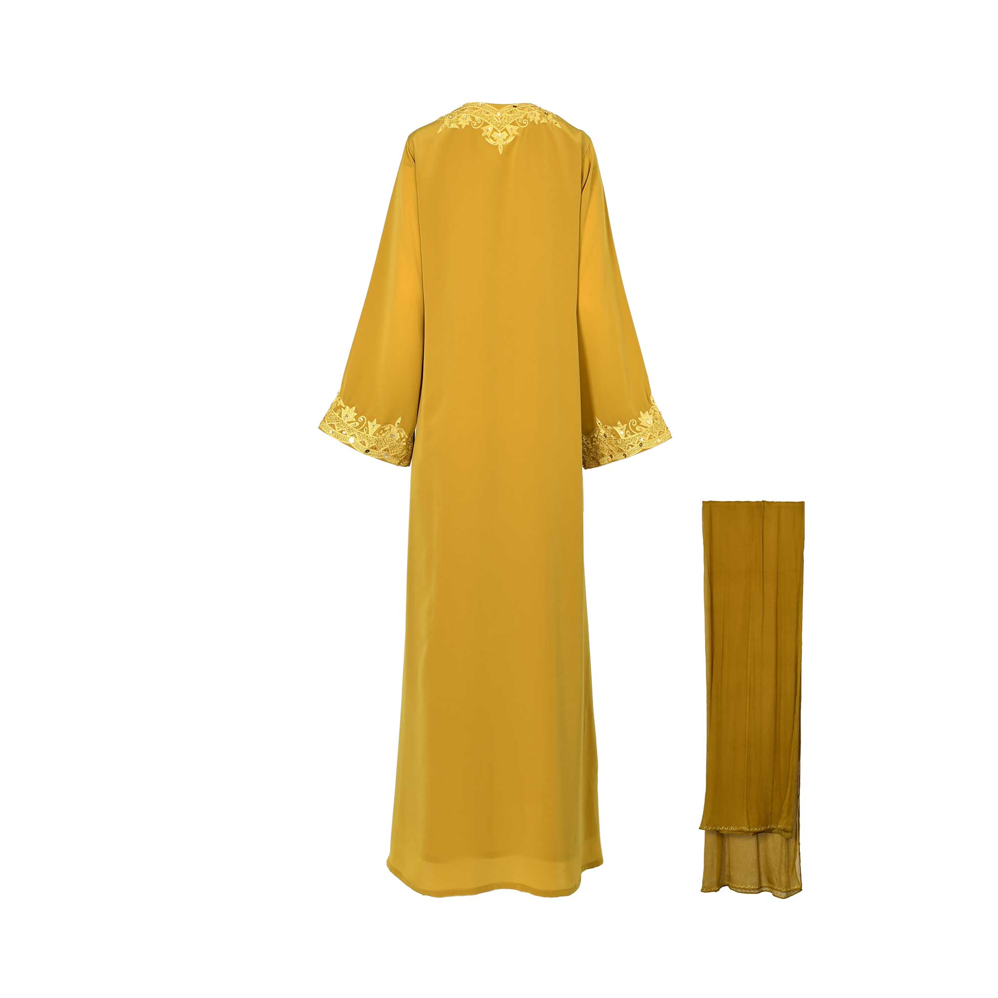 Bazzah Couture Women's Mustard Abaya | Abaya | Clothing | Kaftans & Abayas | Women | Women All Clothing | Womens | Womens Fashion Bazzah Couture Women's Mustard Abaya | Abaya | Clothing | Kaftans & Abayas | Women | Women All Clothing | Womens | Womens Fashion