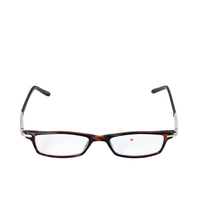 B+D Brown Tortoise Rectangular Reading Glasses