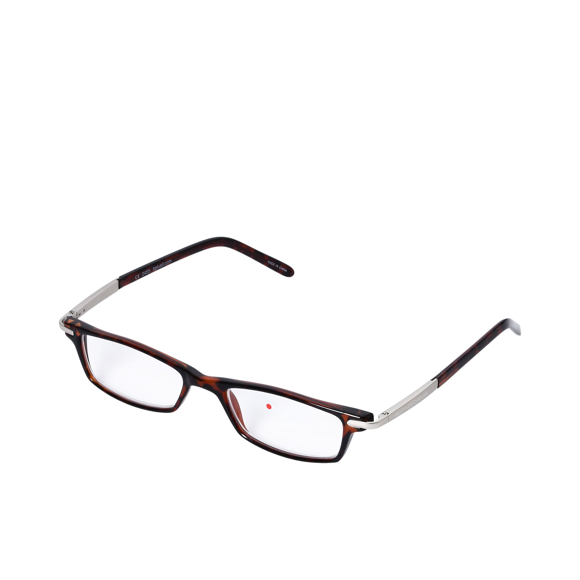 B+D Unisex Brown Tortoise Rectangular Reading Glasses with Clear Lenses — Now Available Online.