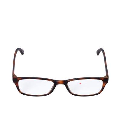 B+D Brown Tortoise Rectangular Reading Glasses