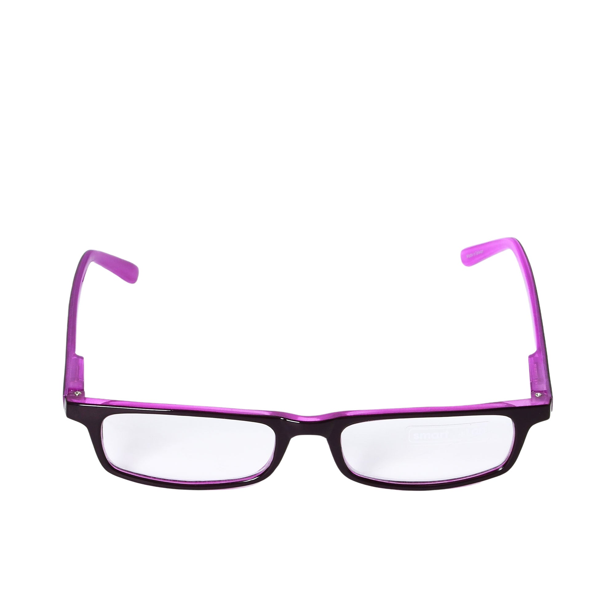 B+D Unisex Purple Rectangular Reading Glasses with Clear Lenses — Find Online Today.