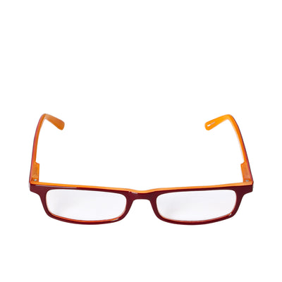 B+D Red & Orange Rectangular Reading Glasses