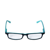 B+D Teal Rectangular Reading Glasses
