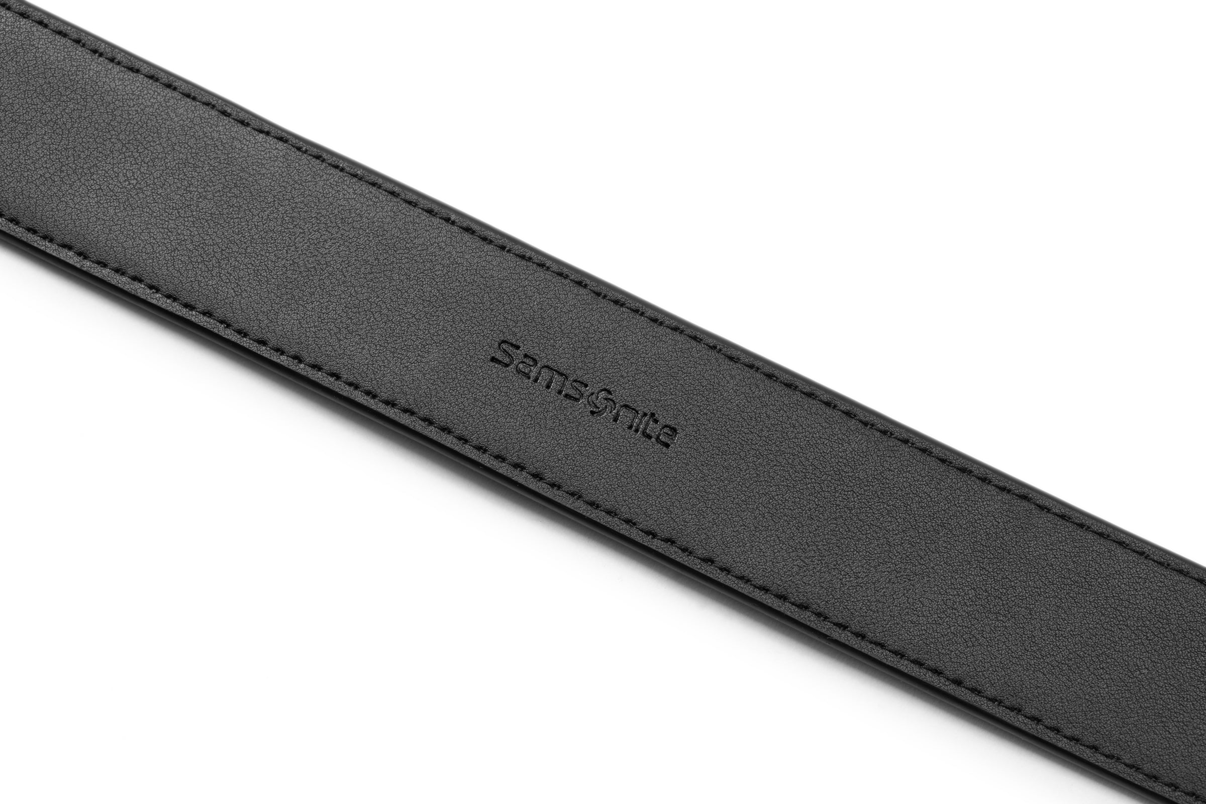 Samsonite AAMIR II Biz Auto Plate Black Leather Belt