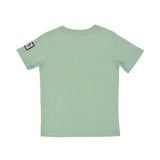 Back view of the Aigner Kids boys green t-shirt logo graphic. Shop Online Today.