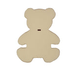 Back view of the Aigner kids newborn's teddy bear shaped blanket beige with logo paw design Order Online Today