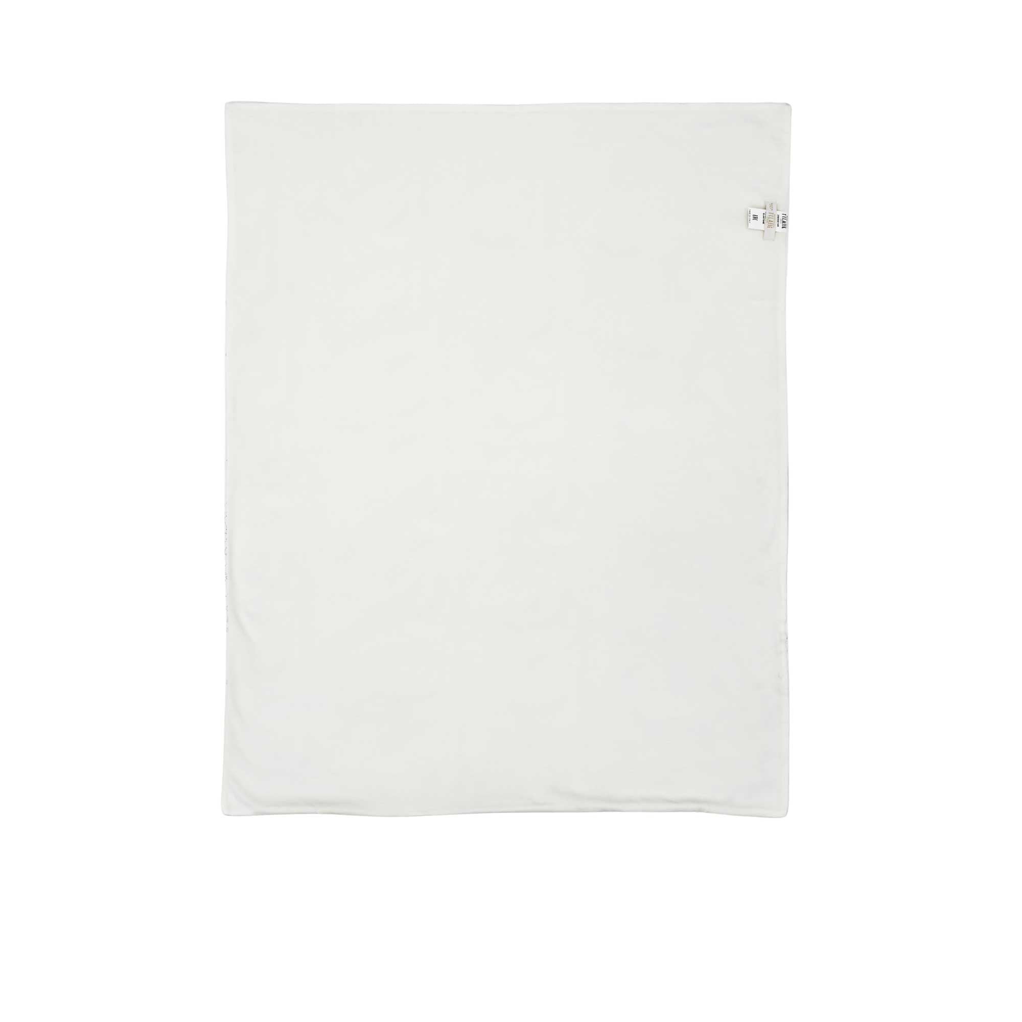 Back view of the Alviero Martini Kids Newborn's White/Silver Blanket. Shop the Latest Online at Blue Qatar.