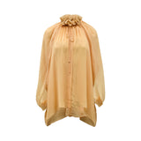 Baqa Women's Melon Blouse with Ruffled Neckline – Shop the Latest Online