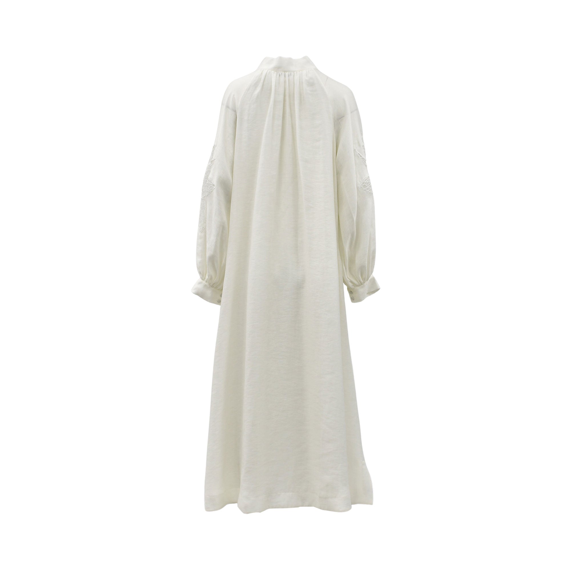 Baqa Women's White Long-Sleeve Dress with Bow Detail – Find Now Online