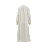 Baqa Women's White Long-Sleeve Dress with Bow Detail – Find Now Online