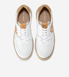 W33199:WHITE PERF LEATHER/BISCUIT/WHITE