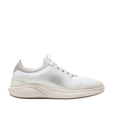 White Cole Haan ØriginalGrand Neoarc sneaker oxfords with light grey accents, perforated side panels, and a beige sculpted so