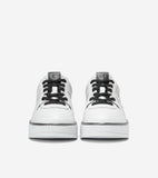 W32839:WHITE PERF LEATHER/BLACK/WHITE