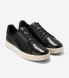 C43709:BLACK WOVEN EMBOSS / IVORY