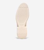 Light beige shoe sole with a hexagonal traction pattern and 'COLE HAAN GRAND.ØS' branding.