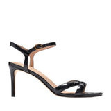 W34656:BLACK CROC PRINT LEATHER