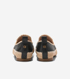 W34991:BLACK LTHR/NATURAL RAFFIA