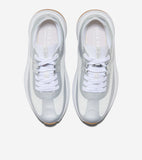 W36275:SILVER METALLIC LTHR / WHITE