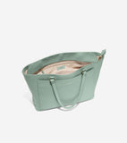 Cole Haan - Elyse Leather Tote Bag - One Size - Blue Salon Qatar - Shop Now Online