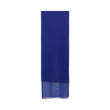 A matching royal blue lightweight chiffon sheila (hijab) included with the Bazzah Couture set.