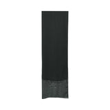 Bazzah Couture Women's Emerald Velvet Abaya with Patterned Accents
