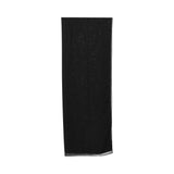 Close-up of the matching black semi-sheer sheila wrap included with the Bazzah Couture set.