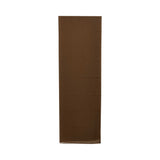 Close-up of the solid brown Sheila (headscarf) included with the Bazzah Couture abaya set.