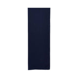 A full view of the matching navy rectangular Sheila, showing its fine, semi-transparent chiffon texture and neat borders.