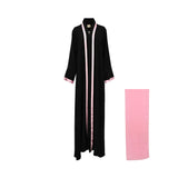 Bazzah Couture Women’s Black/Pink Abaya – Find Online Today