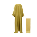Bazzah Couture Women’s Cream Abaya – Order Today Online 
