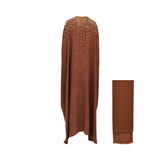 Bazzah Couture Women’s Dark Brown Abaya – Available for Purchase Online 