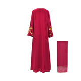 Bazzah Couture Women’s Fuschia Red Abaya – Shop the Latest Online