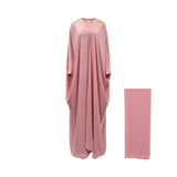 Bazzah Couture Women’s Rose Pink Abaya – Available for Purchase Online 