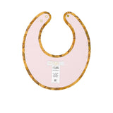 Bib only back view of the Alviero Martini Kids Newborn Pink Geo Sleepsuit Set with Hat & Bib. Order Online Today at Blue Salon Qatar