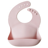 Mushie Kids New Born Silicone Bib Blush